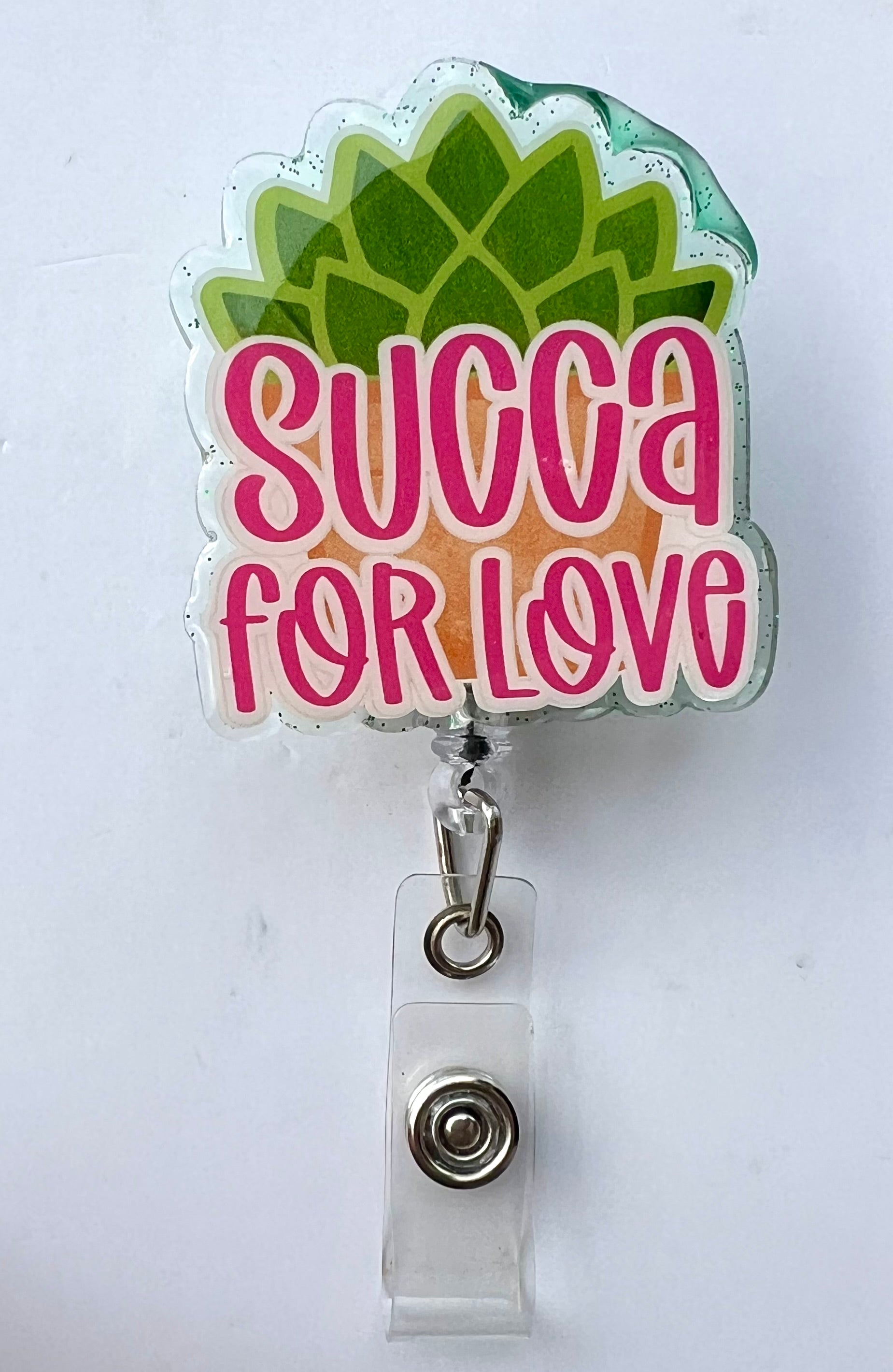 Succa for love interchangeable badge reel