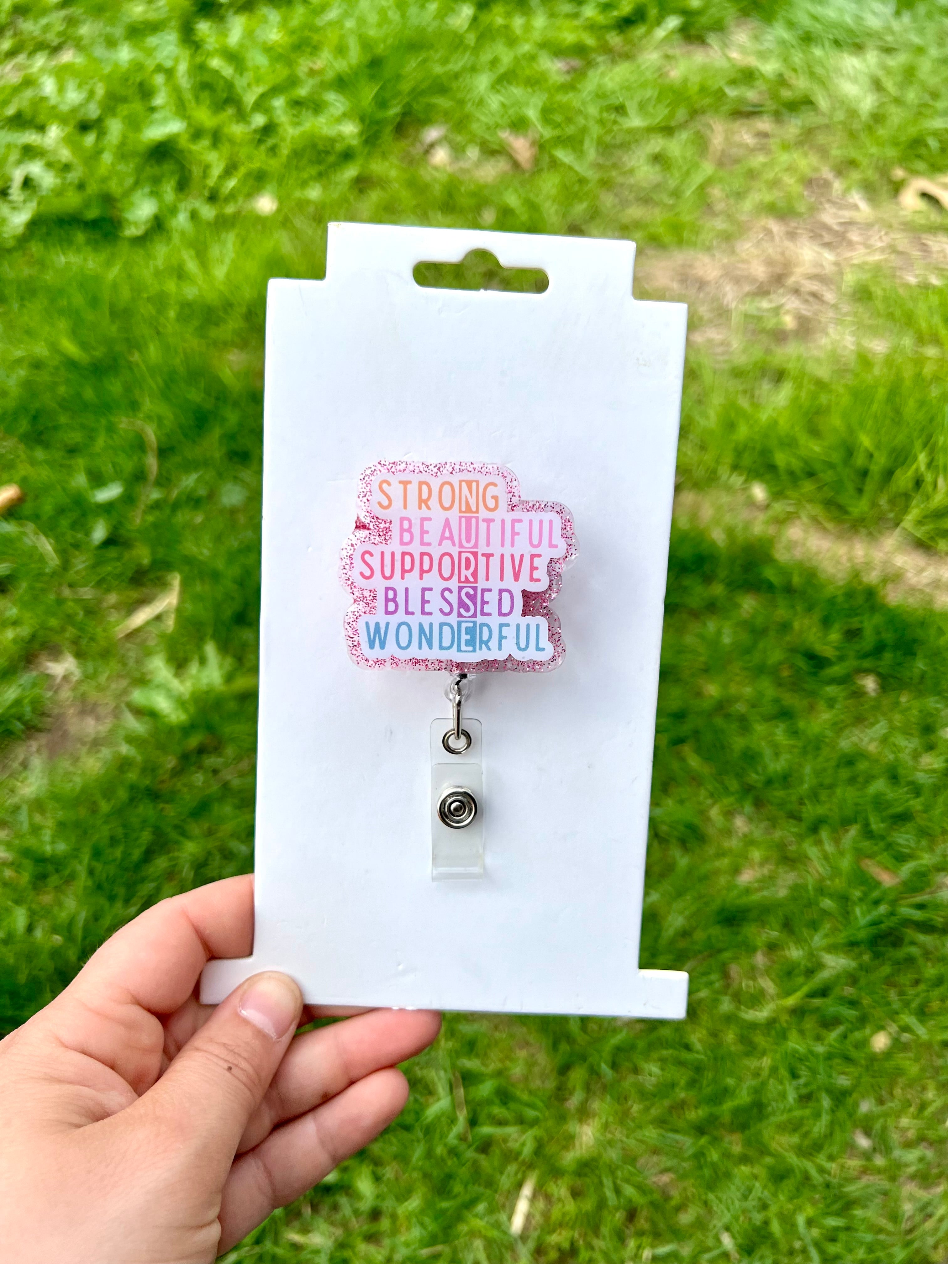 Nurse interchangeable badge reel