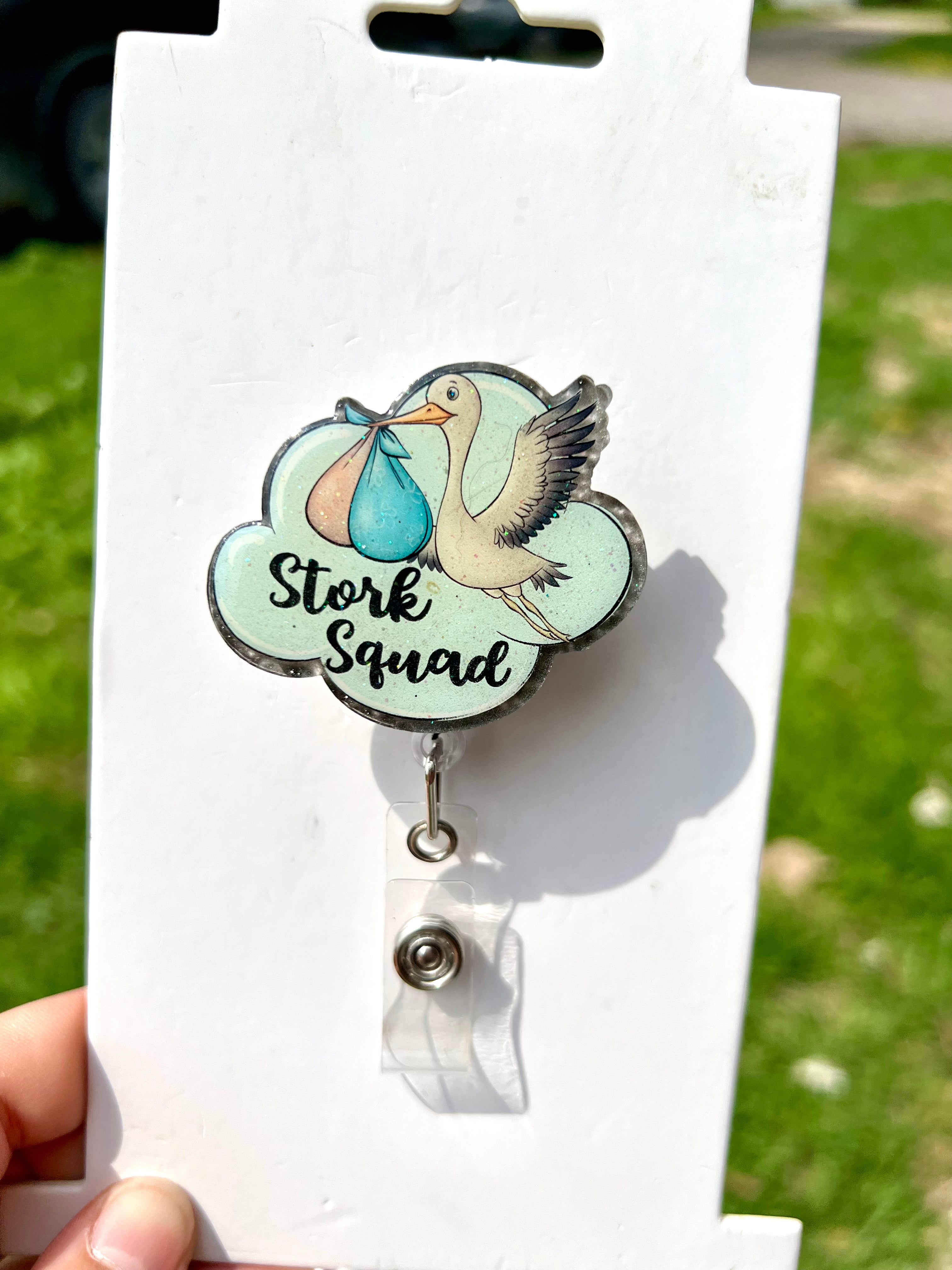 Stork Squad interchangeable badge reel