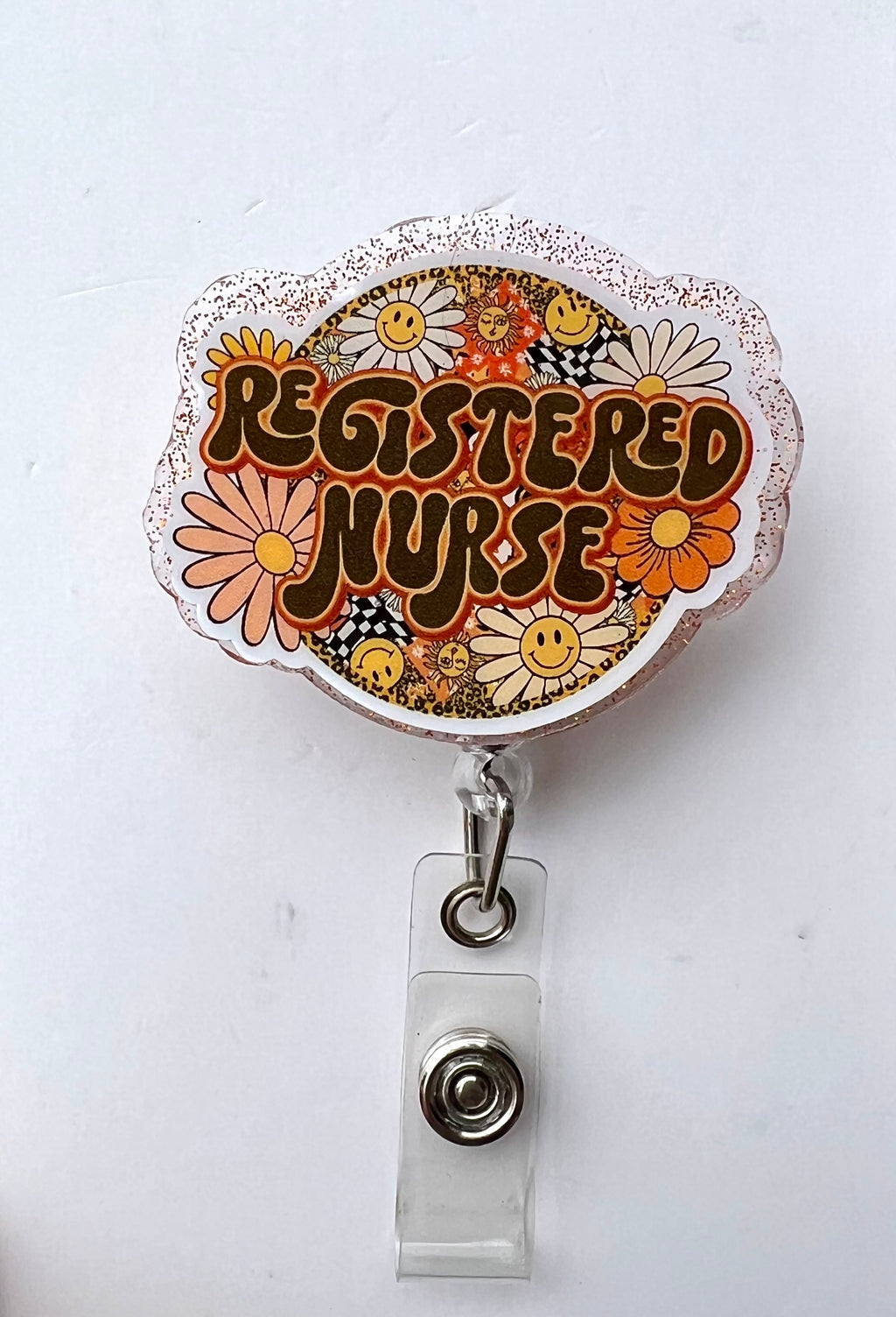 Registered nurse interchangeable badge reel
