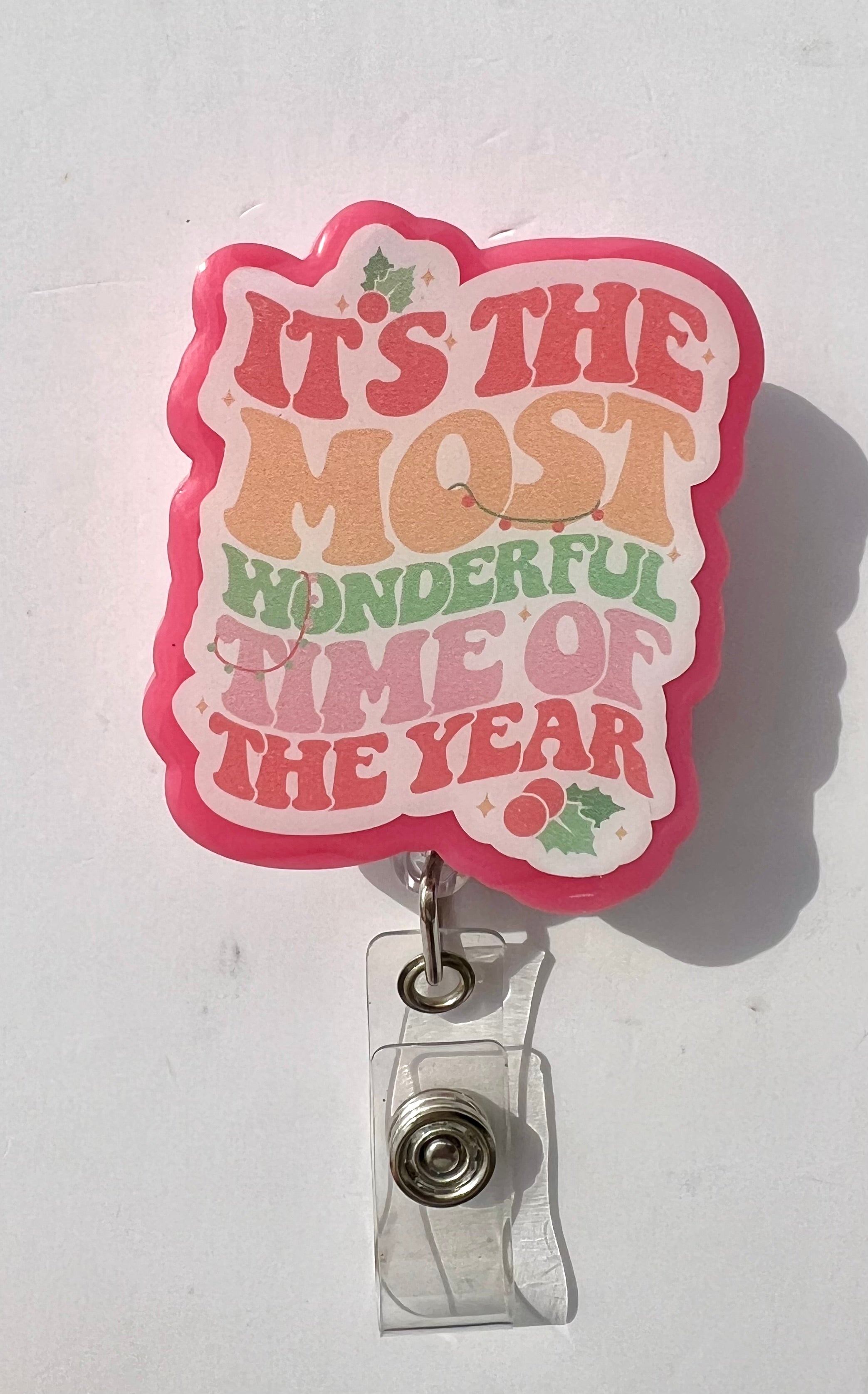 It’s the most wonderful time of the year interchangeable badge reel