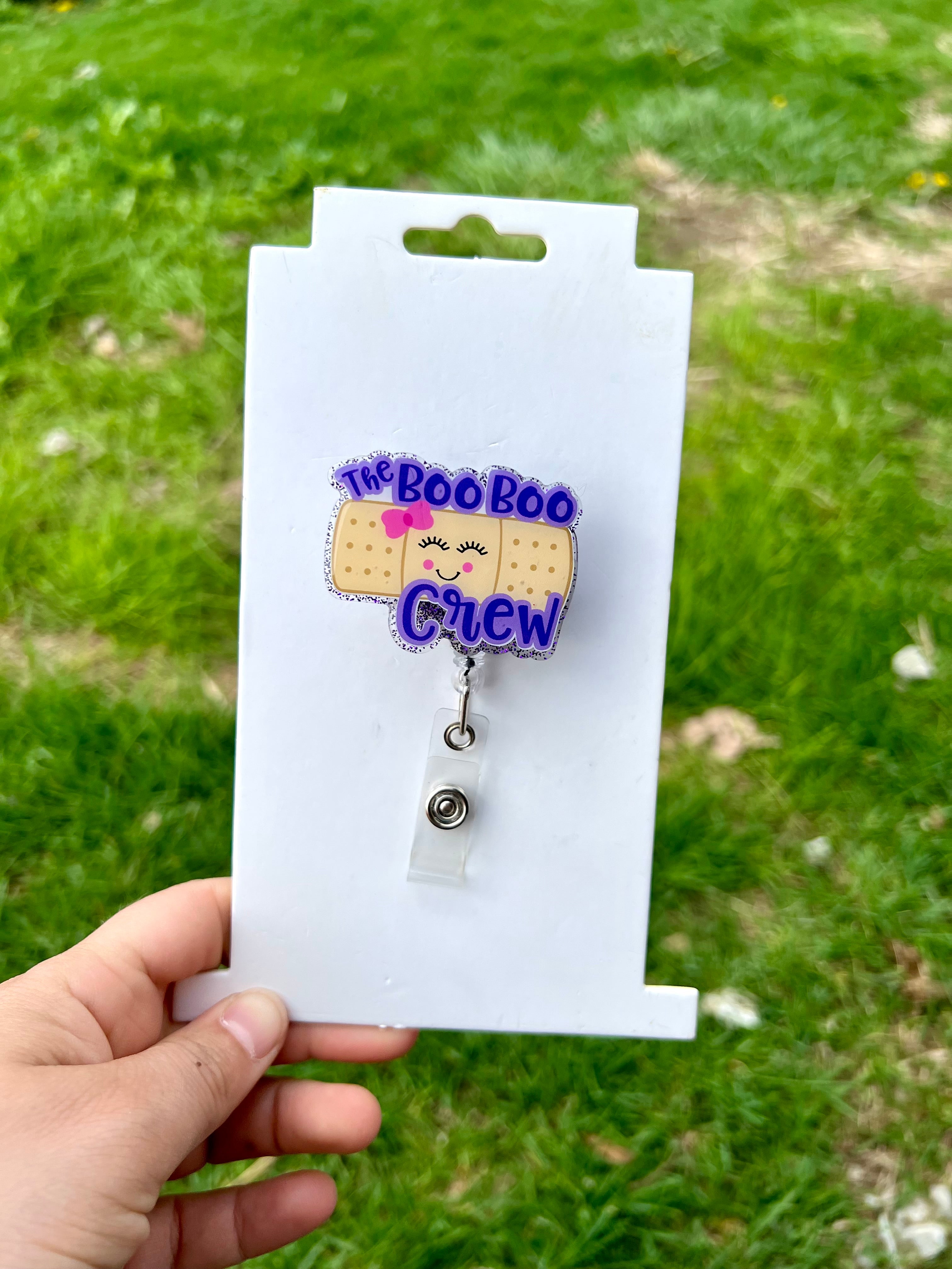 The boo boo crew interchangeable badge reel