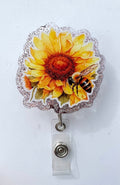 Sunflower interchangeable badge reel